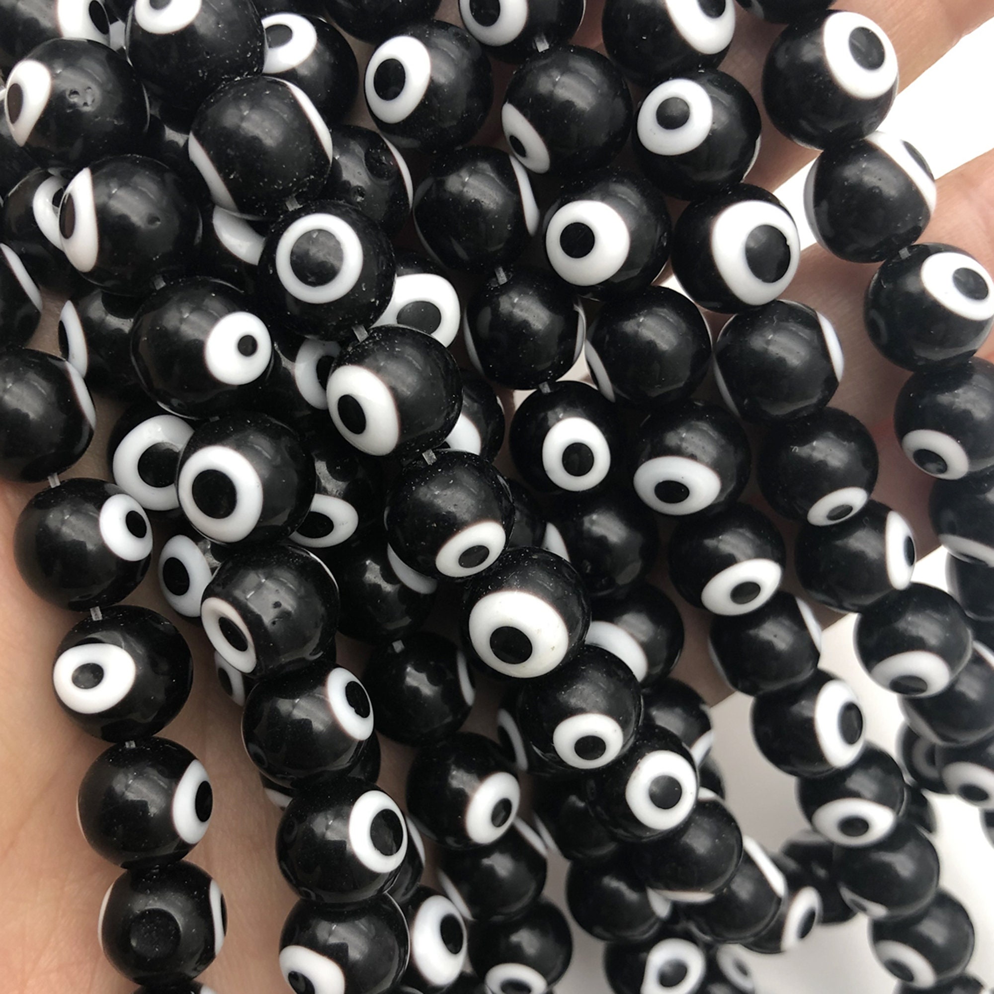 100 Perle Occhio Di Gatto Corallo 8 Mm In Vetro – Cristallo Energia Tondo Per Gioielli Fai Da Te, Distanziali – SUNNYCLUE