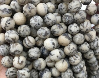 8mm 10mm Matte Graphic Feldspar Round Beads Gemstones Beads ,Semi Precious Beads , Wholesale Beads