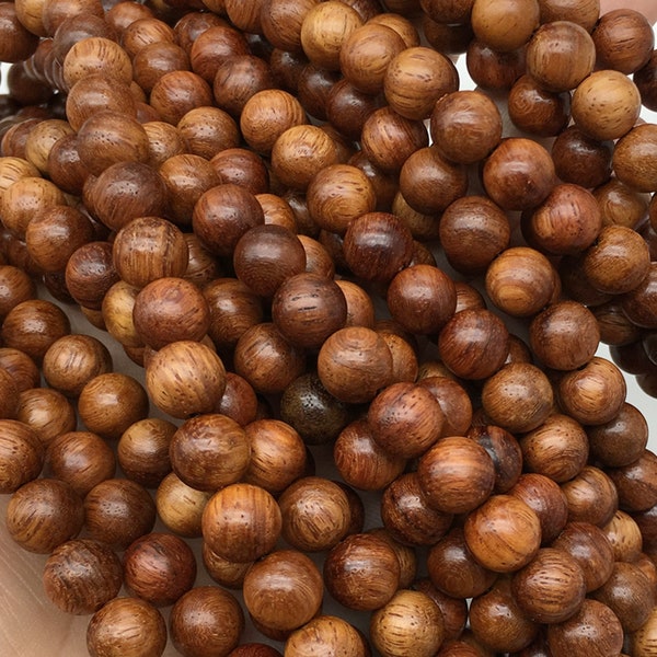 8 mm Sandalwood Beads, Wood Beads , Wholesale Beads ,Full Strand