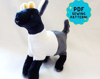 Pygmy Goat Plushie Sewing Pattern - Beginner Friendly PDF