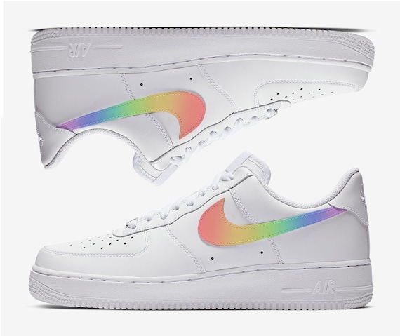 custom rainbow air force 1