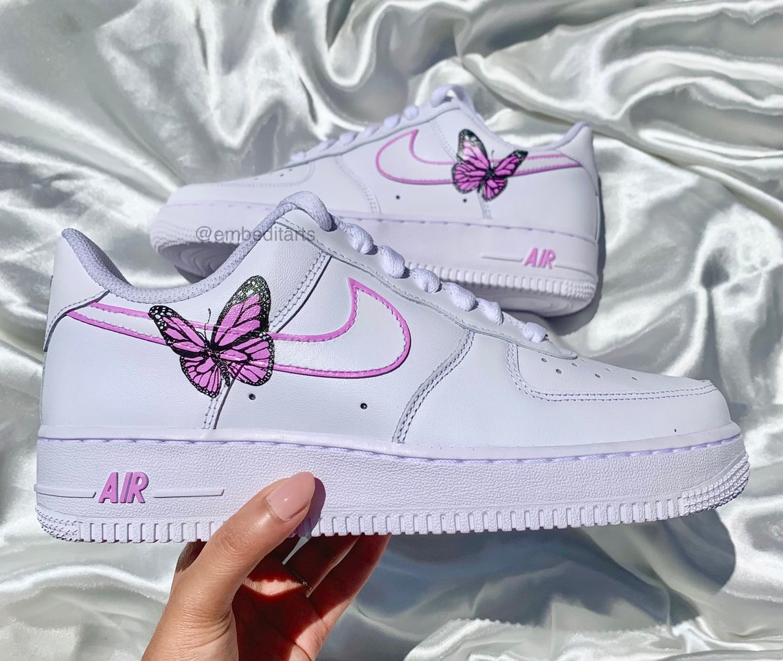 nike airforce 1 butterfly