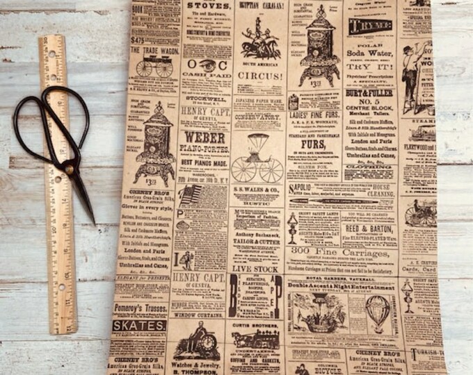 25 LARGE 12 X 16 Newspaper Print Bagscraft Etsy