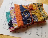 ON SALE -Vintage Hand stitched Junk Journal covers- Junk Journal covers India Kantha quilt Fabric-Boho fabric Choose your pack size