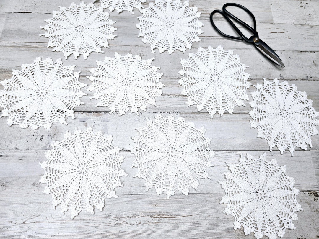 10 Crochet Lace Doilies 4