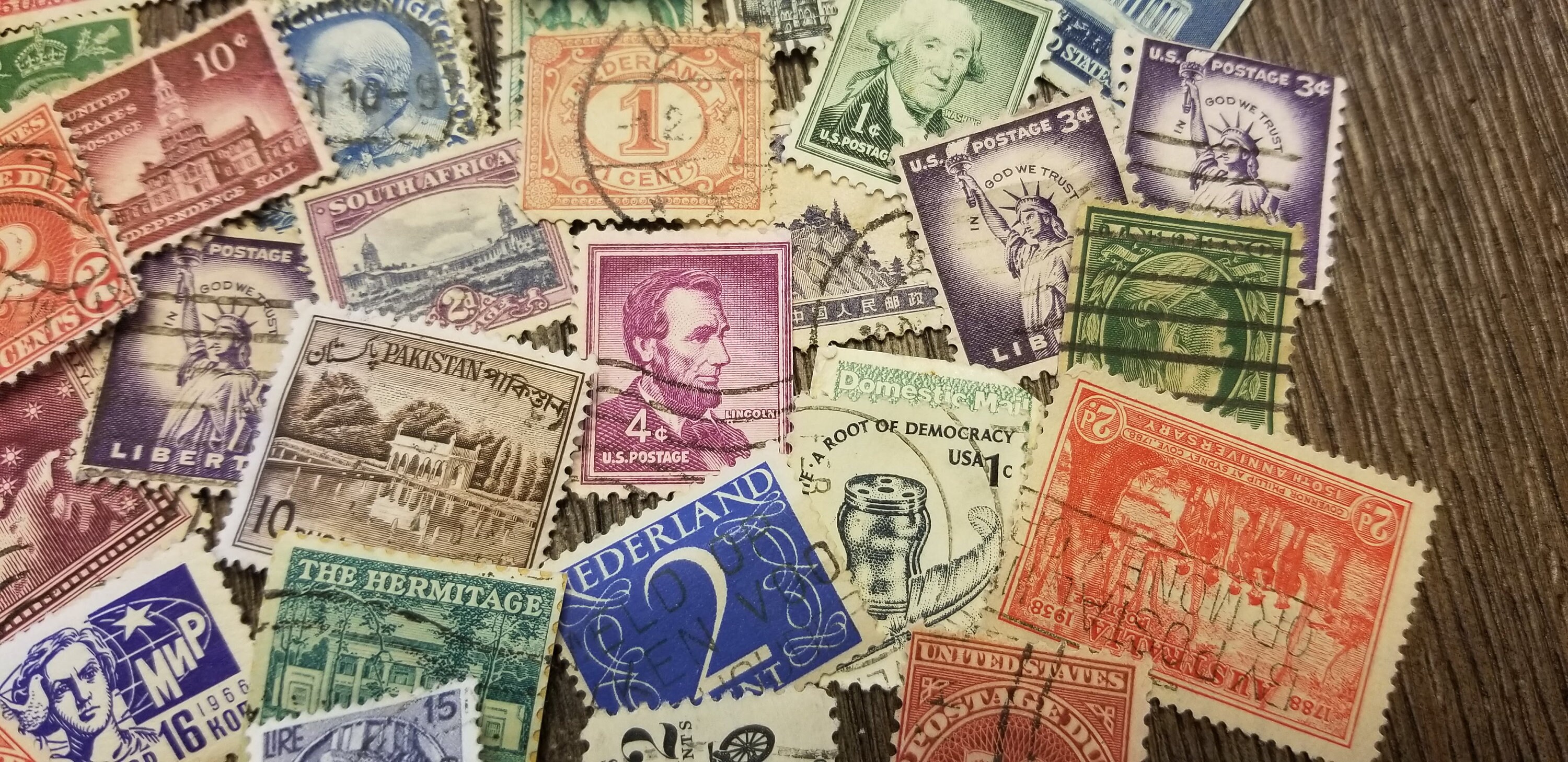 50 VINTAGE MIX Postage Stamps-vintage & Modern Mixed Lot -american ...