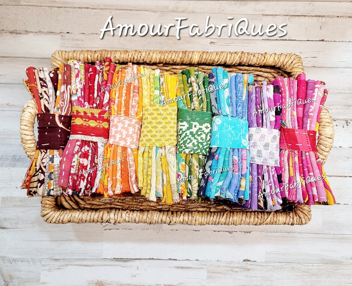LARGE 4 LBS Kantha Fabric/kantha Quilt Kit/kantha Fabric Etsy