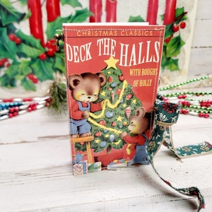 Zestaw do dziennika „Świąteczne śmieci” (Deck the Halls) Zestaw do dziennika „Świąteczne śmieci”/Zestaw świąteczny/Zestaw ozdób książkowych/Zestaw świąteczny DIY