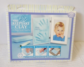 Baby Keepsake Clay kit-No Mess Clay & Frame set-DIY kit-Personalized baby kit-NEW- Un-Opened box