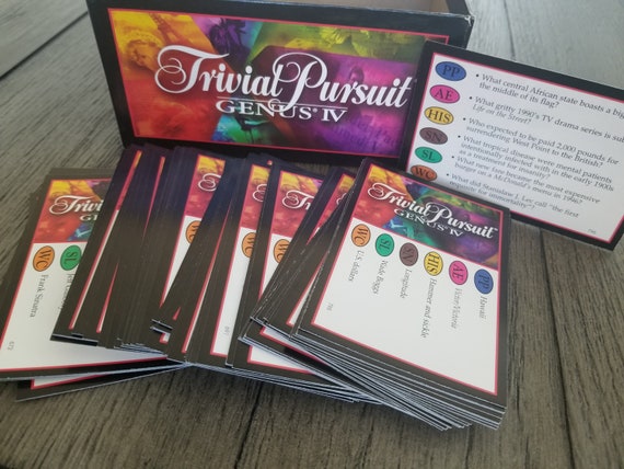 TRIVIAL PURSUIT BABY BOOMER EDITION CARDS ~ travel// party// wedding favors //quiz