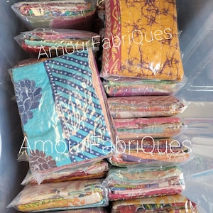 Vintage Hand stitched Junk Journal covers- Junk Journal  covers India Kantha quilt Fabric-Boho fabric--Choose your pack size!