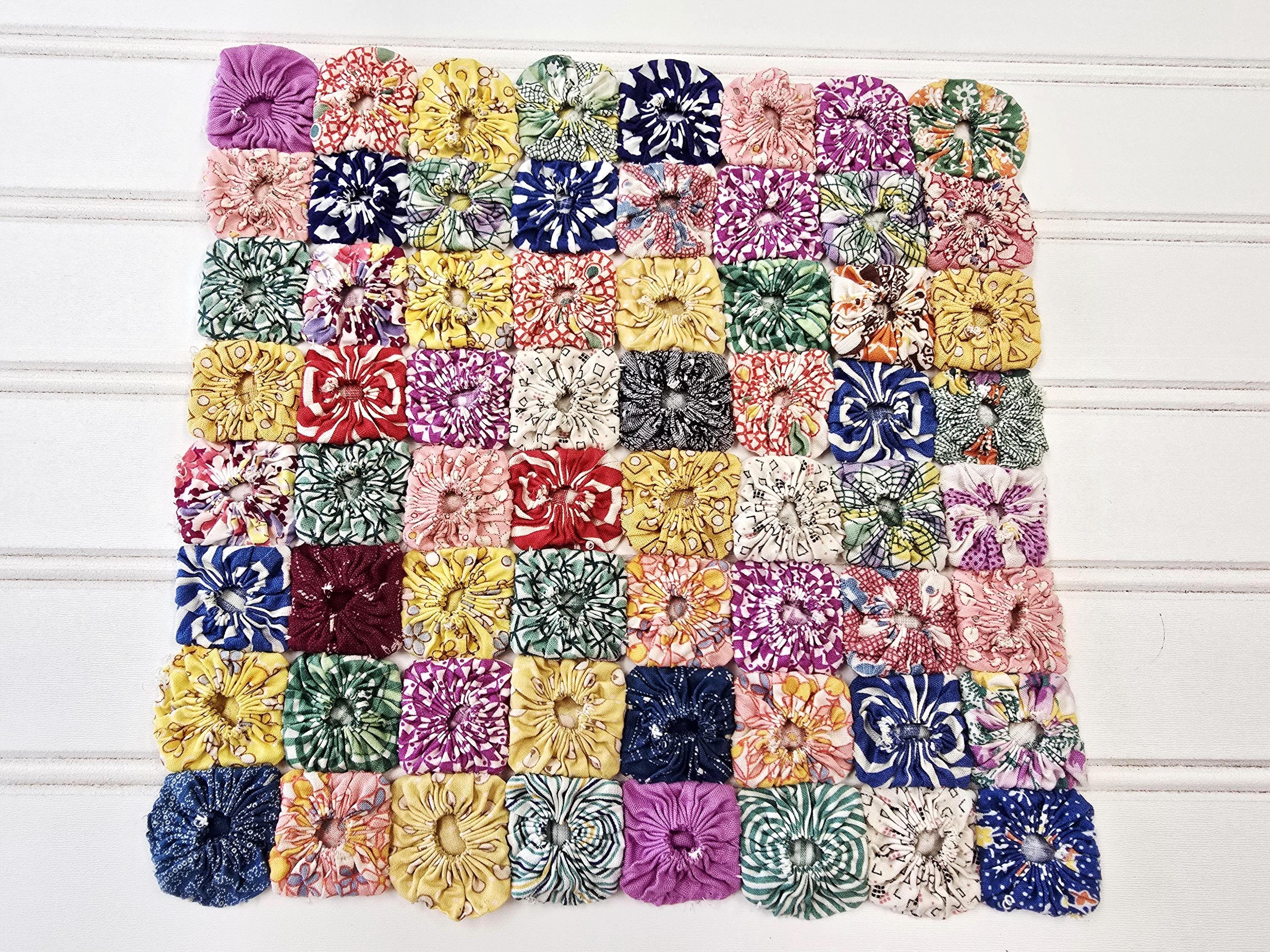 fabric yo how to make a yoyo quilt