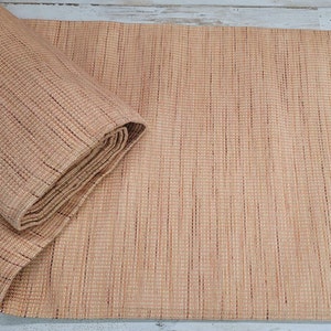 Vintage PEACH/BEIGH 56&quot; wide-Upholstery Fabric -Pillow fabric,Drape fabric-Sold by the 1/2 yard