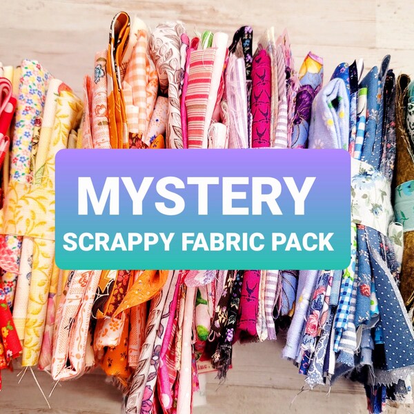 1/2 pond MYSTERY Scrappy Fabric Pack-Verschillende kleuren Fabric Pack/Scrappy stoffen/GRAB Pack stoffenbundel/Mystery Box