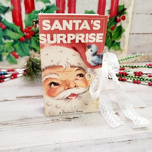 Kit de diario basura navideño (Sorpresa de Papá Noel) Kit de diario basura/Kit navideño/Kit de adornos de libros/Kit navideño DIY/Lo que ves es lo que obtendrás