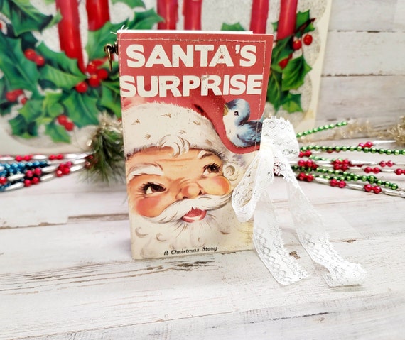 DAILY DEAL santa Surprisestory Book Christmas Junk Journal Kit