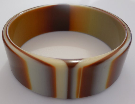 Vintage Lea Stein Style Celluloid Acetate Bangle … - image 2