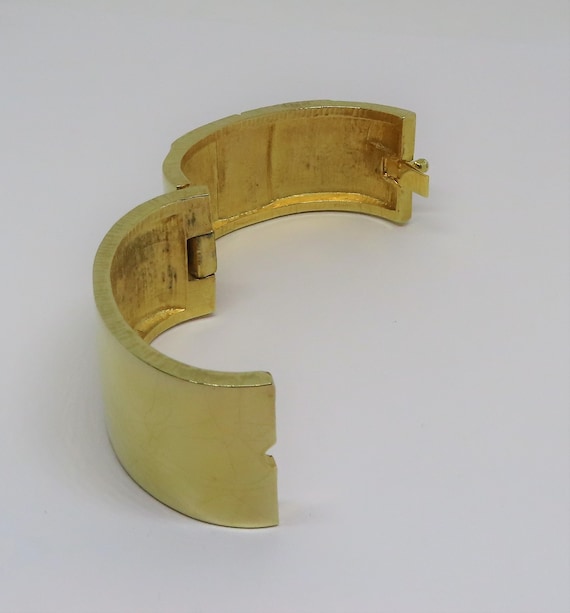 Vintage Joseph Mazer Jomaz Gold Tone Enamel Hinge… - image 9