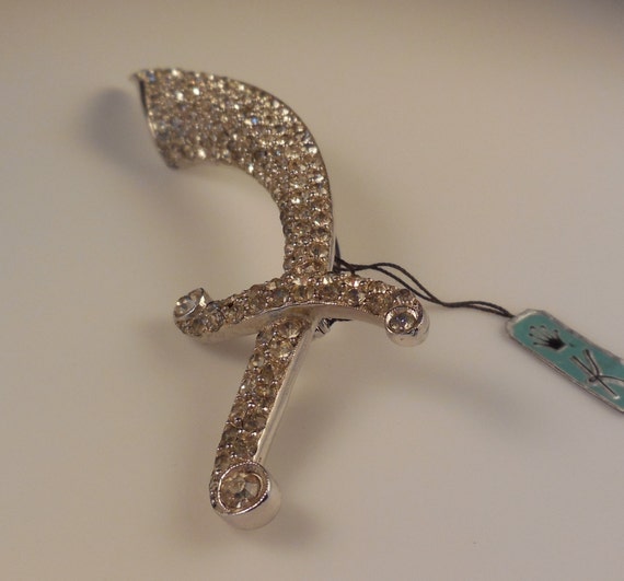 Vintage 1950s Kramer Pat Pend Crystal Rhinestone … - image 3