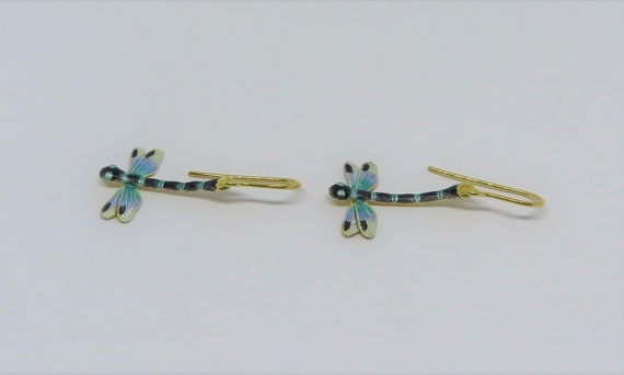 Vintage Thousand Flowers 1980s Figural Dragonfly … - image 4