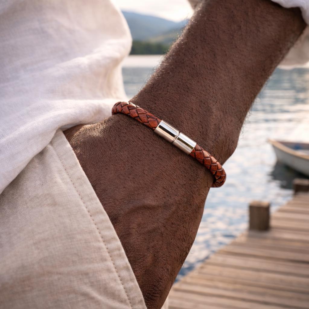 FANCY SHINY Bracciale In Corda Intrecciata Fatto A Mano – Stile Bohémien Con Girasoli E Perline (Regolabile)