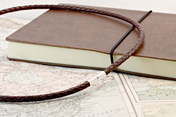 Collana In Pelle Nera Intrecciata Da 5 Mm | Disponibile! | Collin Rowe - Foto 7