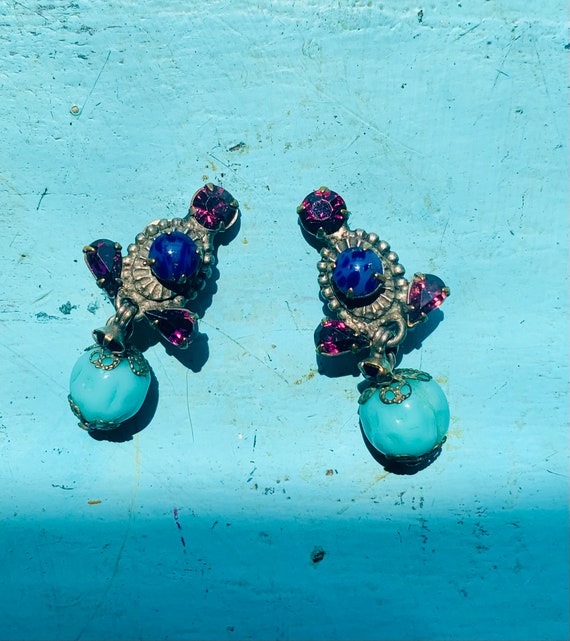 Stunning Crystal Healing drop earrings.