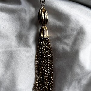 Vintage Tassel rope necklace.