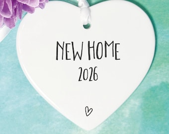 New Home gift,  Ceramic Heart Keepsake, Housewarming Gift