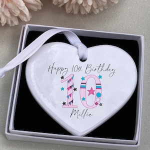 10th Birthday Gift, personalised keepsake, Bunting 10th birthday, 10th Birthday gift, 10th Birthday keepsake, 10th, 10th Gift for child, 10