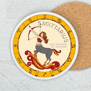 Sagittarius Gift, Sagittarius Coaster, Sagittarius Gift, Star sign Sagittarius, Horoscope gift, spiritual gift, star signs,  Astrology gift