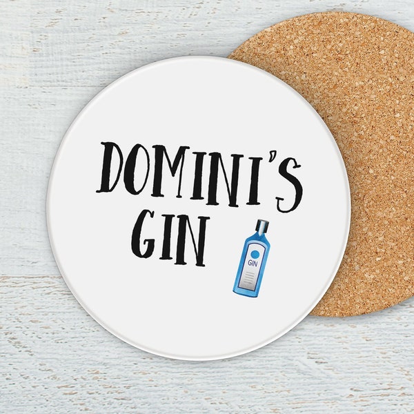 Personalised Gin Coaster, Gin Gift, Friendship Gift, Personalised Coaster, Gin Coaster