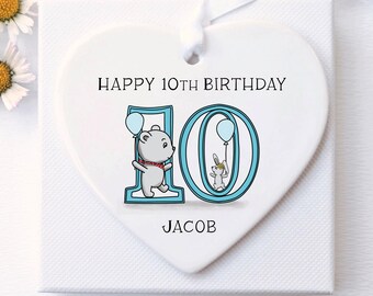 10th Birthday Gift, personalised keepsake, birthday for grandchild, niece, nephew, goddaughter, godson