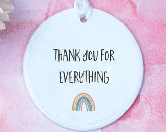 Teacher Gift, Thank you for everything Rainbow, Teacher present, Teacher, Teacher Gifts, Mentor gift, Mentor, thank you teacher, teachers