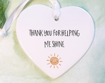 Teacher Gift, Thank you for helping me shine, Teacher present, Teacher, Teacher Gifts, Mentor gift, Mentor,