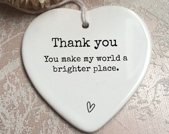 Thank you gift, Thank you message,  Thank you ornament, Thank you so much, Thank you, thank you keepsake, thank you heart, thanks