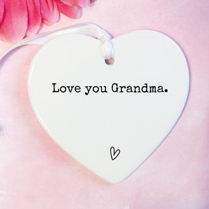 Grandma Keepsake ceramic, Granny, Nanny, Nanna, Nan, O&#39;ma personalised