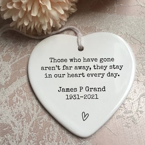 Those who have gone quote, Personalised Sympathy, Memorial gift, Memorial keepsake, Sympathy gift