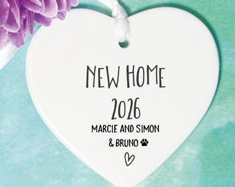 Personalised New Home Ceramic Keepsake, Housewarming Gift, New home gift