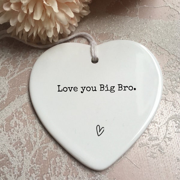 Brother Keepsake, Positive message, thinking of you, tough times, family, missing you, friends apart, family apart, send love,