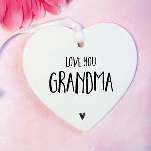 Grandma ornament, Grandma keepsake, Grandma ceramic, Special Grandma, Grandma, Grandma Gift, for Grandma, Love you Grandma