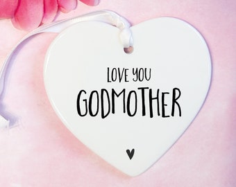 Godmother Ceramic Keepsake: Special Godparent Gift