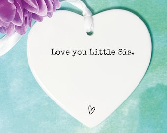 Sister Keepsake, Love you Sis, Big Sis, Little sis, Sister Gift, Wee sis, Love you sister, sisters, Sisters gift, for my sis, Little Sister