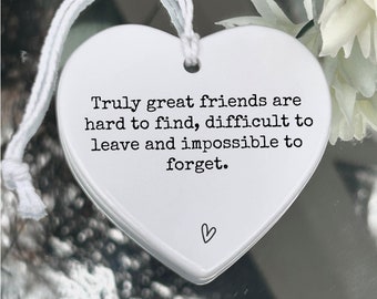 Truly great friends, Positive message, thinking of you, friends, family, missing you, friends apart, family apart, Friendship Gift
