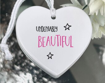 Corazón de cerámica como recuerdo, regalo para novia/esposa