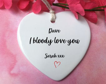 I bloody love you personalised, Valentines gift for her, Valentines gift for him, Valentines, Valentine, Lovers gift, Valentine 2024