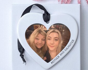 Mum and Daughter Keepsake Gift with Photo Personalised