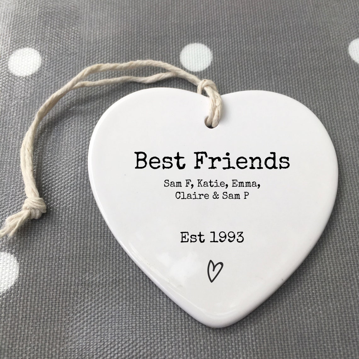 Personalised Best Friends Ornament Best Friends Gift Besties Etsy