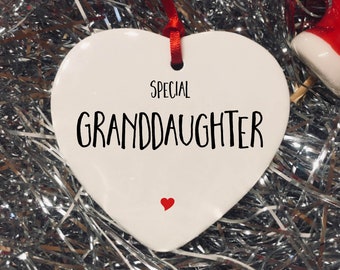 Granddaughter Xmas Ornament, Granddaughter Xmas, Special Granddaughter, ornament, 2023 Christmas, Christmas 2023, Tree decoration 2023,