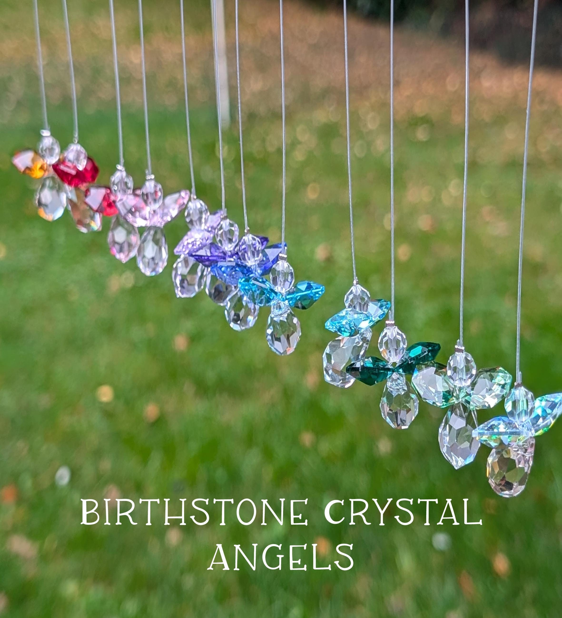 Guardian Angel, Crystal Angel, Birthstone angel, Birthstone gift, Thinking of you, Sympathy Gift, Birthday Angel, Here for you, Friendship,